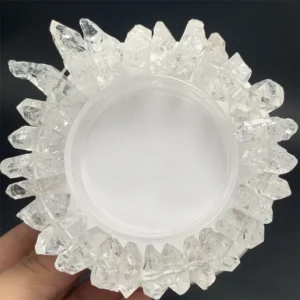 Natural Irregular Growing Herkimer Diamond Bracelets Women Men Big Pillar Quartz Beads Fluorescence Herkimer-style Tooth Beads