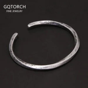 925 Sterling Silver Mobius Bracelet Cuff Bangle for Men Women 4mm Twisted Line Simple Retro Antiqued Wristband Bracelets